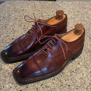 Men's Size 9 Too Boot NY (Adam Derrick) Brown Leather Dress Shoes